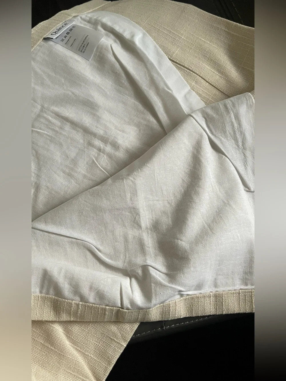 NWOT Quince Cotton Slub Curtain - Single Panel, 48 X 96 (Natural)